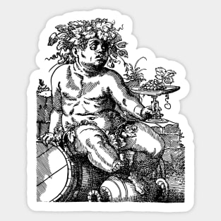 Bacchus - God of Wine and Ecstasy Sticker